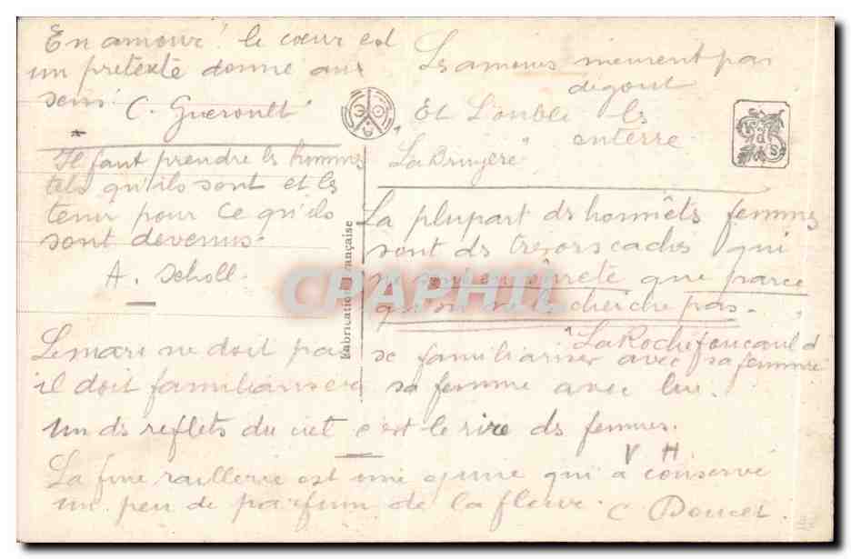 CPA Fantaisie Salon de Paris Prelude d'amour Ange Angel — Verso