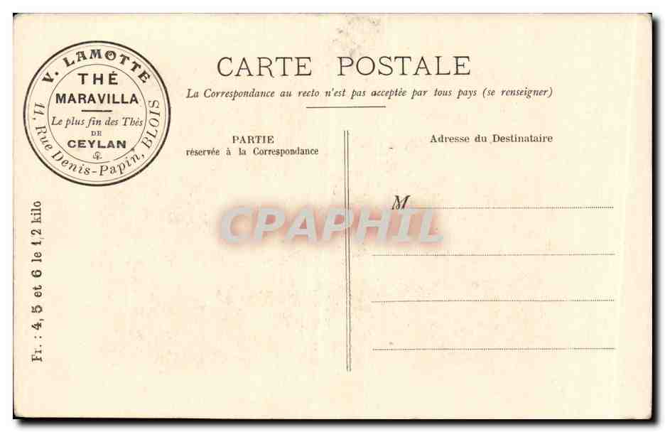 CPA Fantaisie Le peti troupeau Mouton Vache — Verso