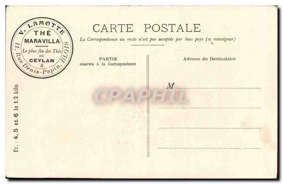 CPA Fantaisie La barriere Vaches — Verso