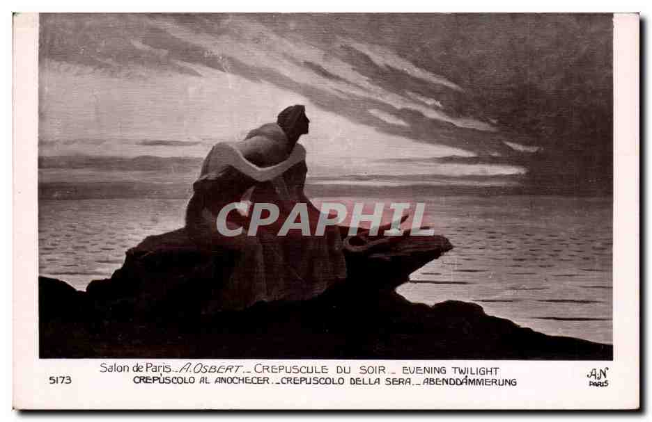 CPA Salon de Paris Osbert Crepuscule du soir 