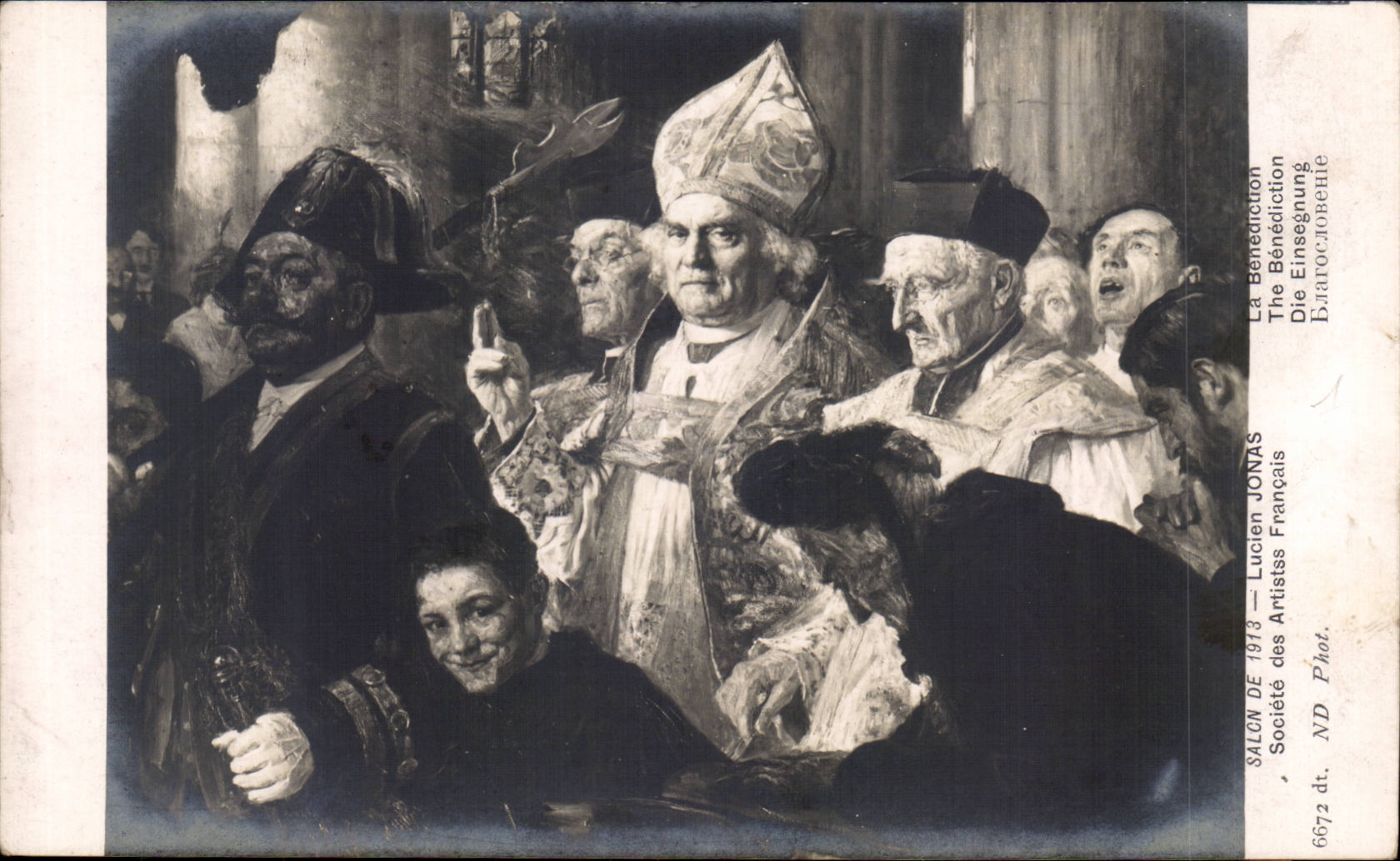 CPA Salon de 1913 Lucien Jonas La benediction