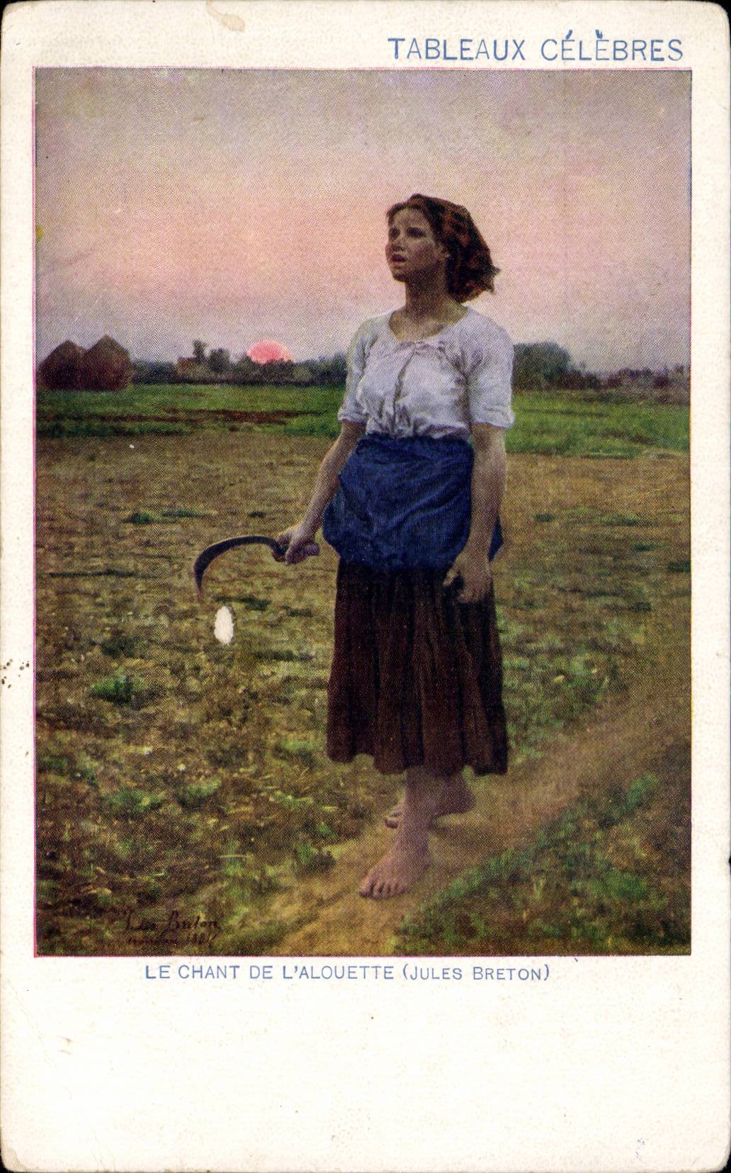 CPA Le chant de l'alouette (Jules Breton)