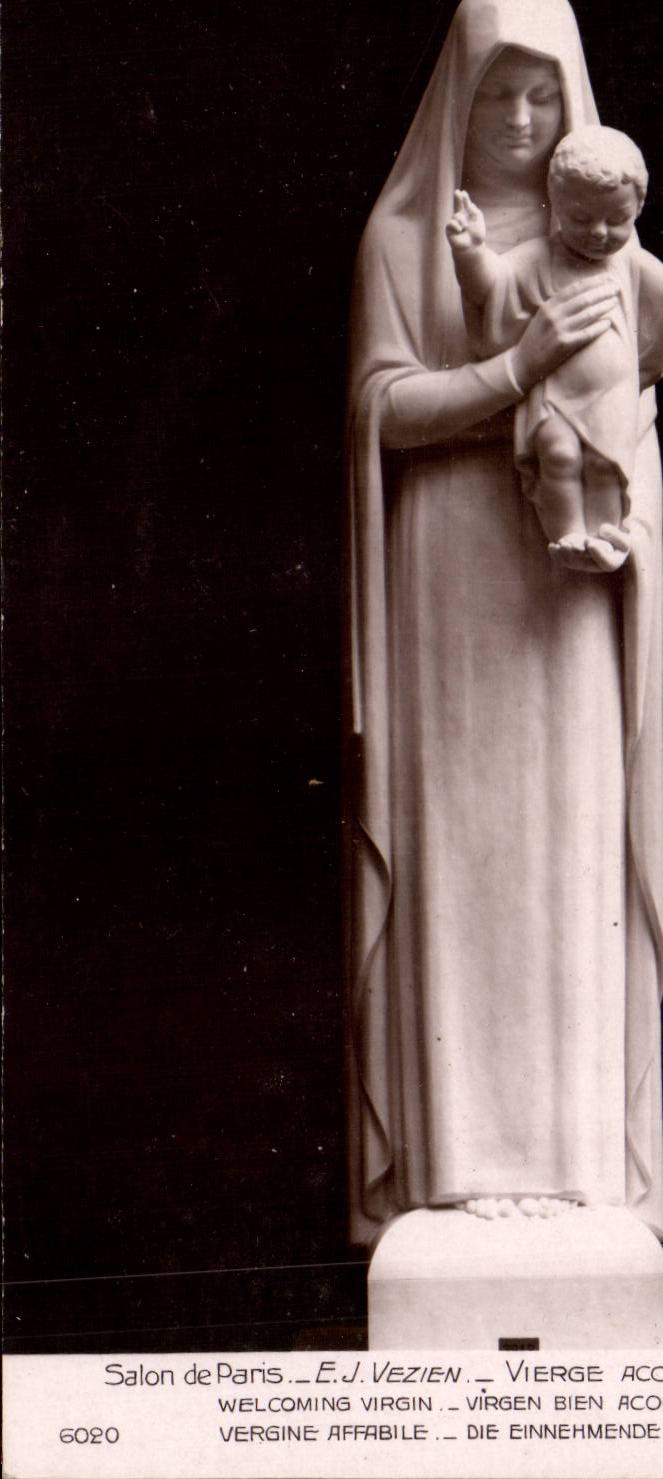 Statue de la Vierge à l'Enfant — Salon de Paris — E.J. Vezien — n°6020