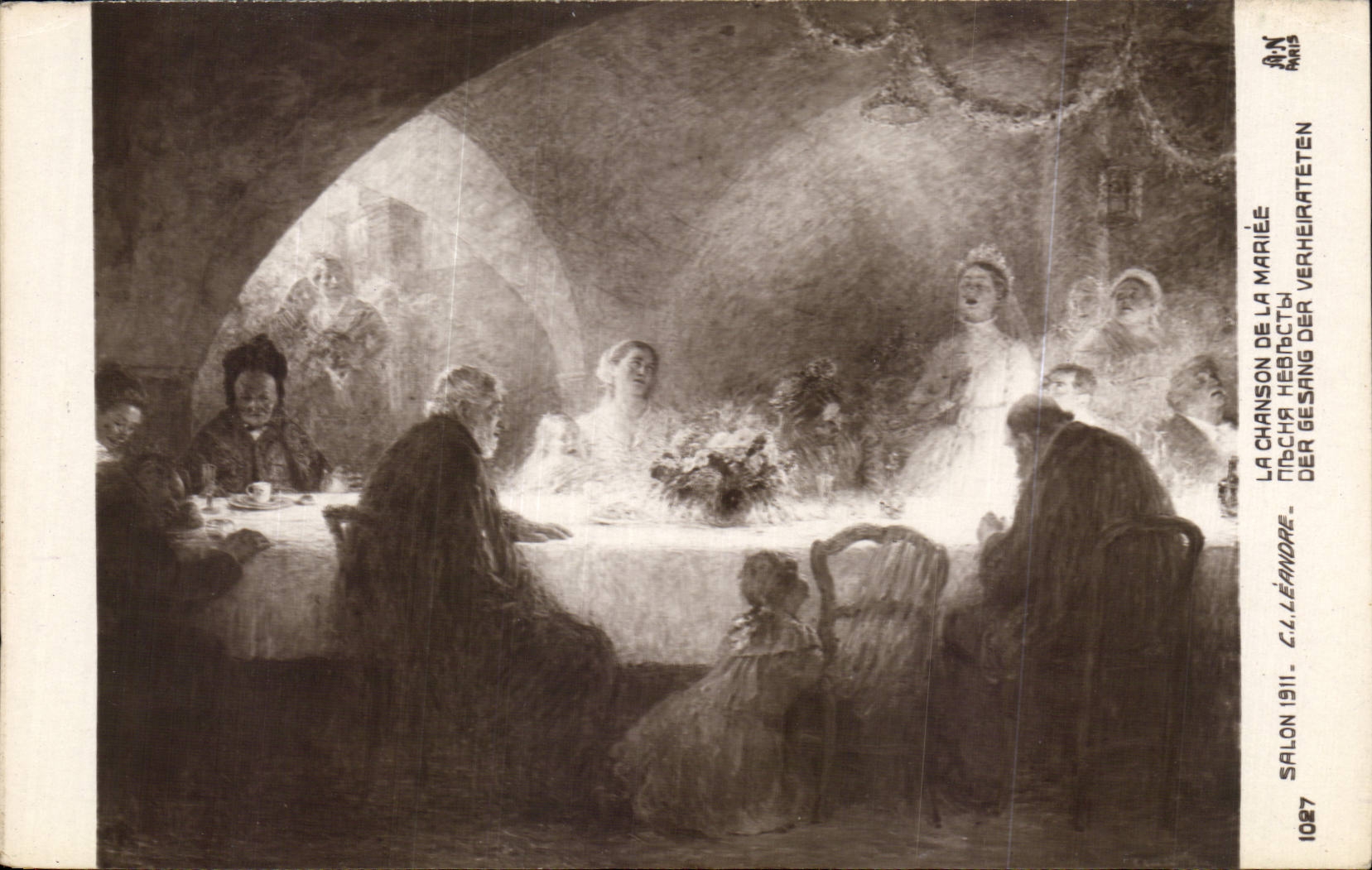 CPA Salon 1911 la chanson de la mariee