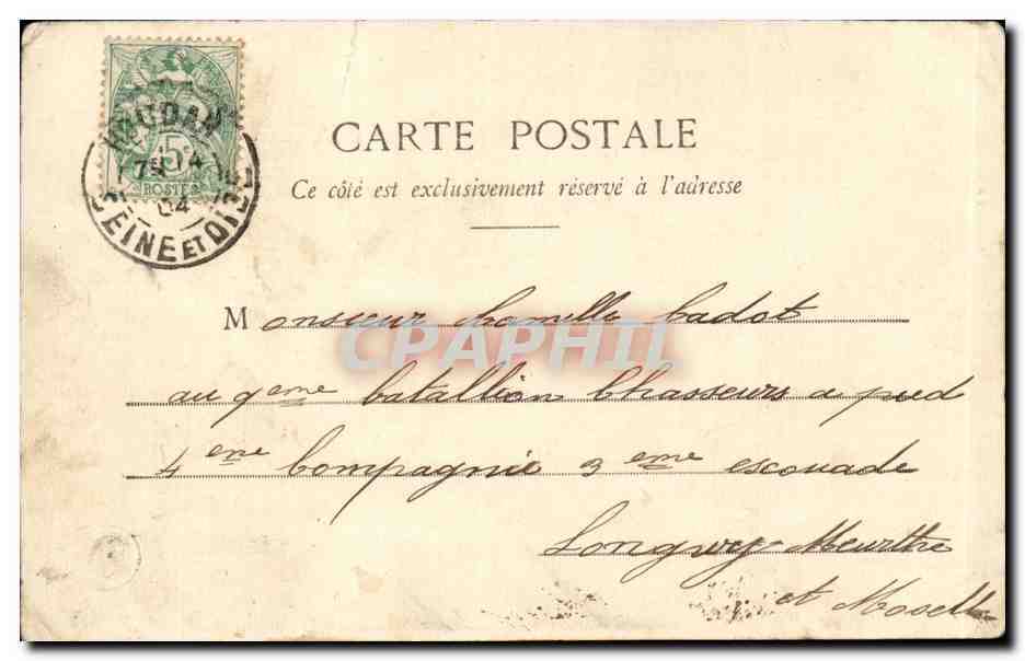 CPA Militaria Chanson de marche  — Rückseite