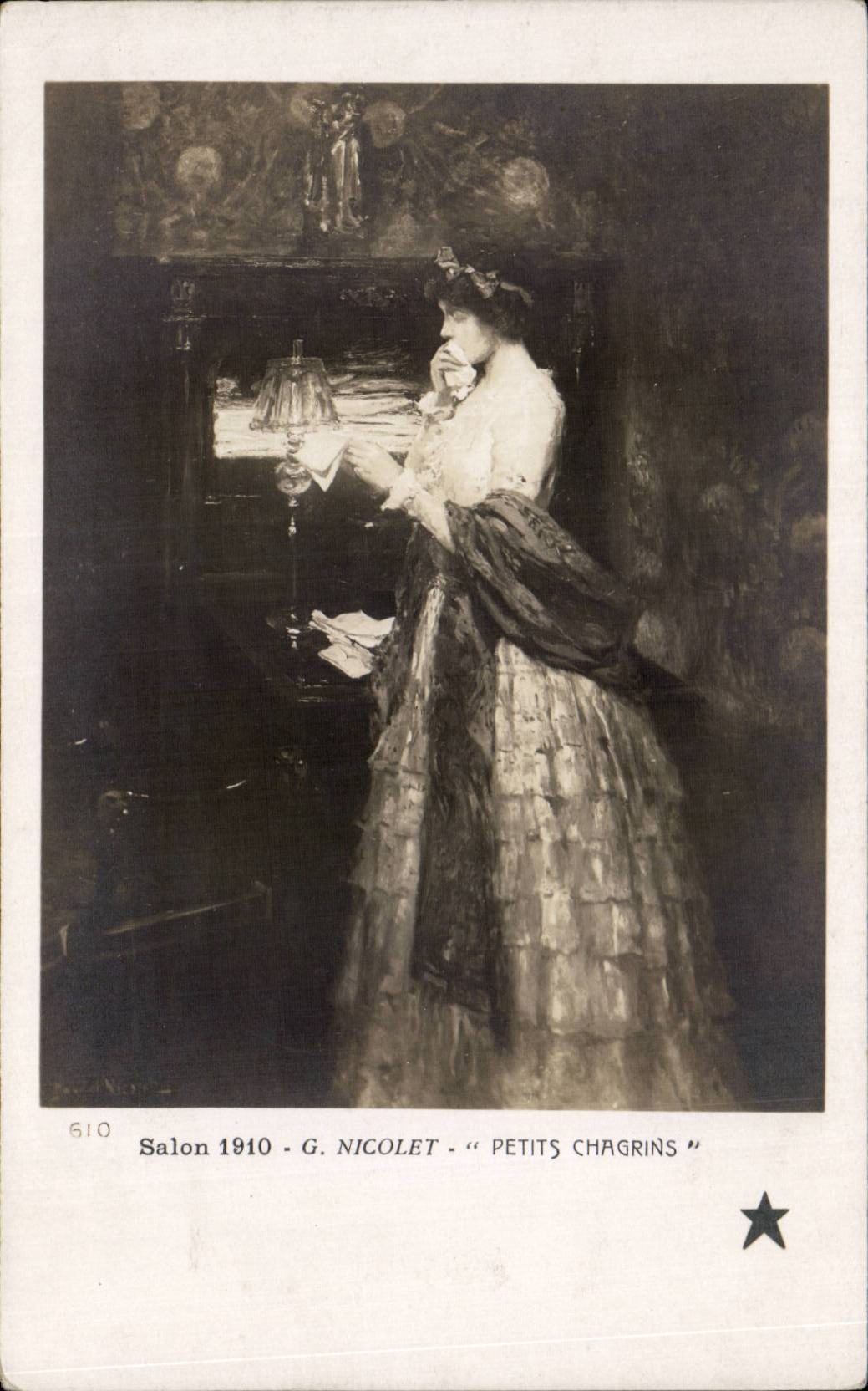 CPA Salon 1910 Nicolet Petits chagrins