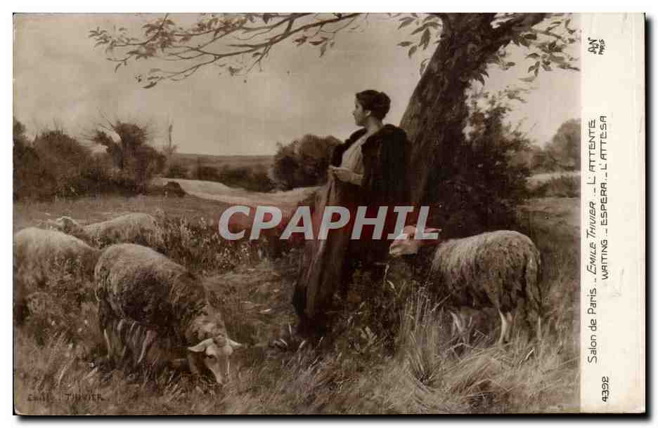 CPA Salon de Paris Emile Thivier L'attente