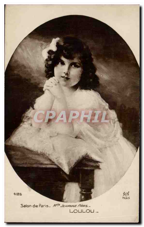 CPA Salon de Paris Mlle Jehanne Paris Loulou