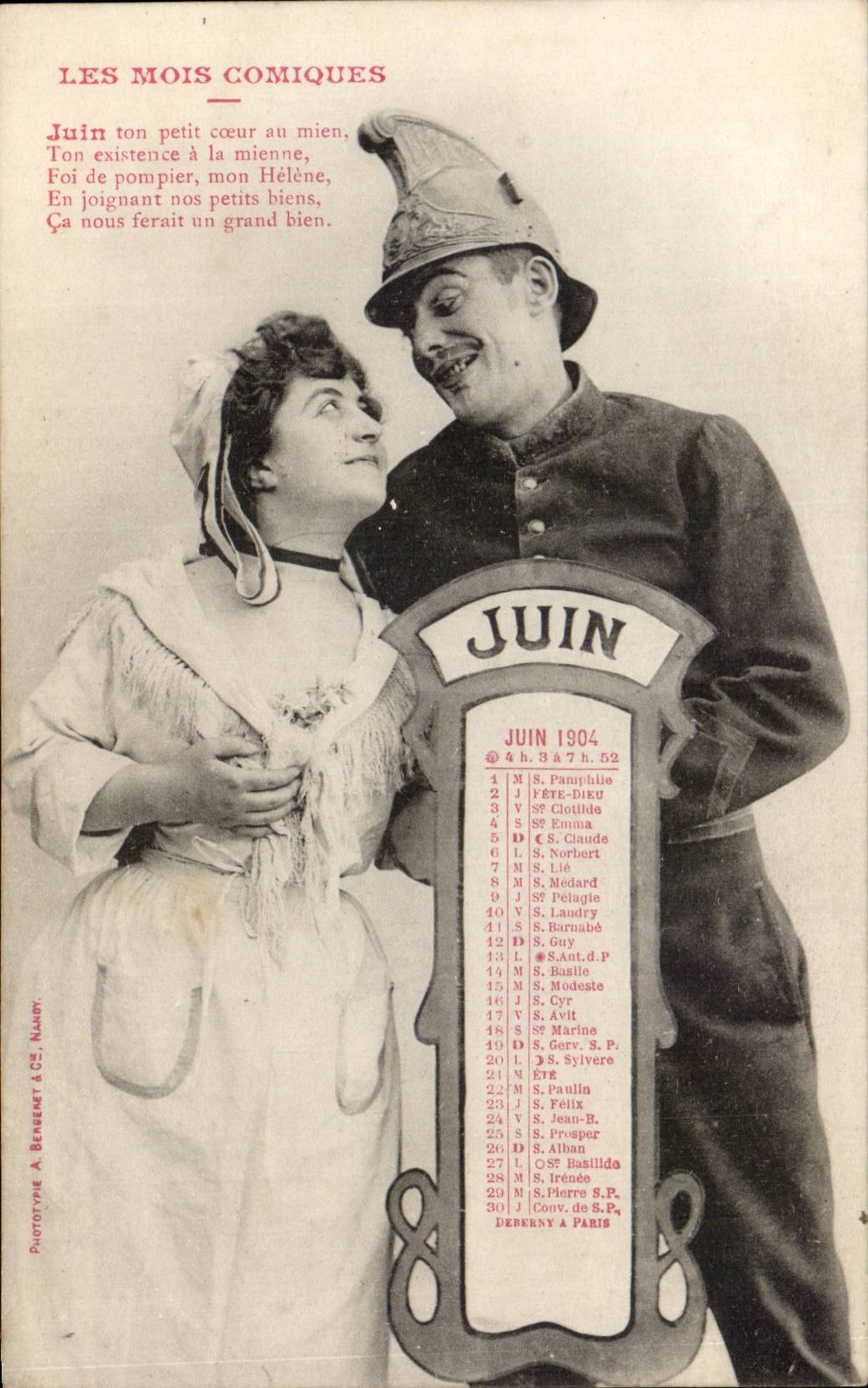 Les Mois Comiques — Juin 1904 — Phototypie A. Beneguet & Cie, Nandy