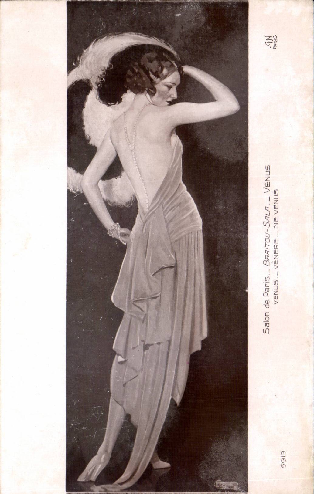 CPA Fantaisie Salon de Paris Braitou Venus 
