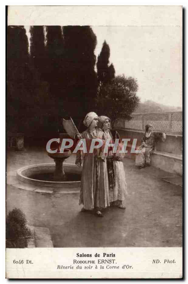 CPA Fantaisie Salons de Paris Rodolphe Ernst Reverie du soir a la corne d'or