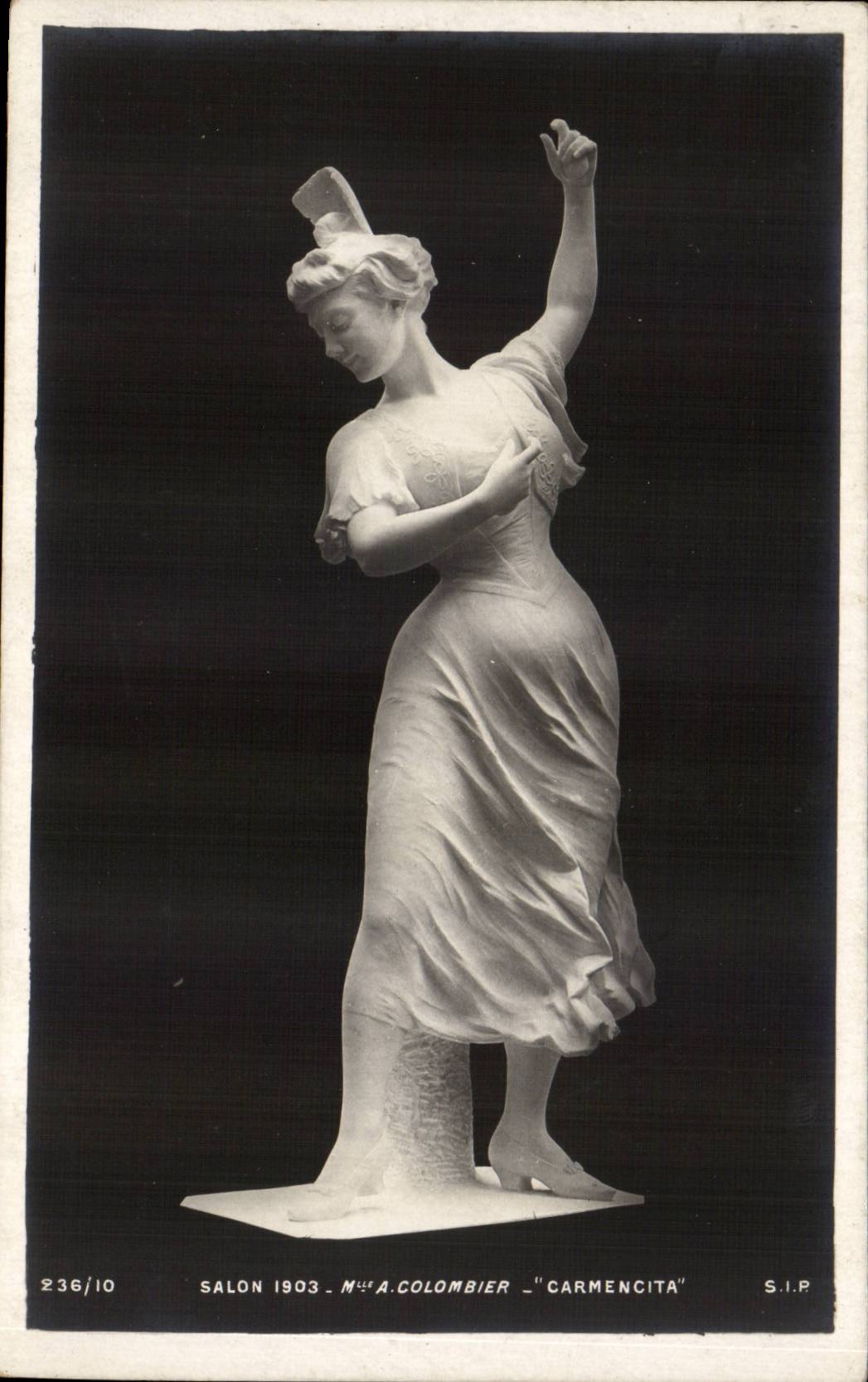 Statue 'Carmencita' — Salon 1903 — Mme A. Colombier — S.I.P. n° 236/10