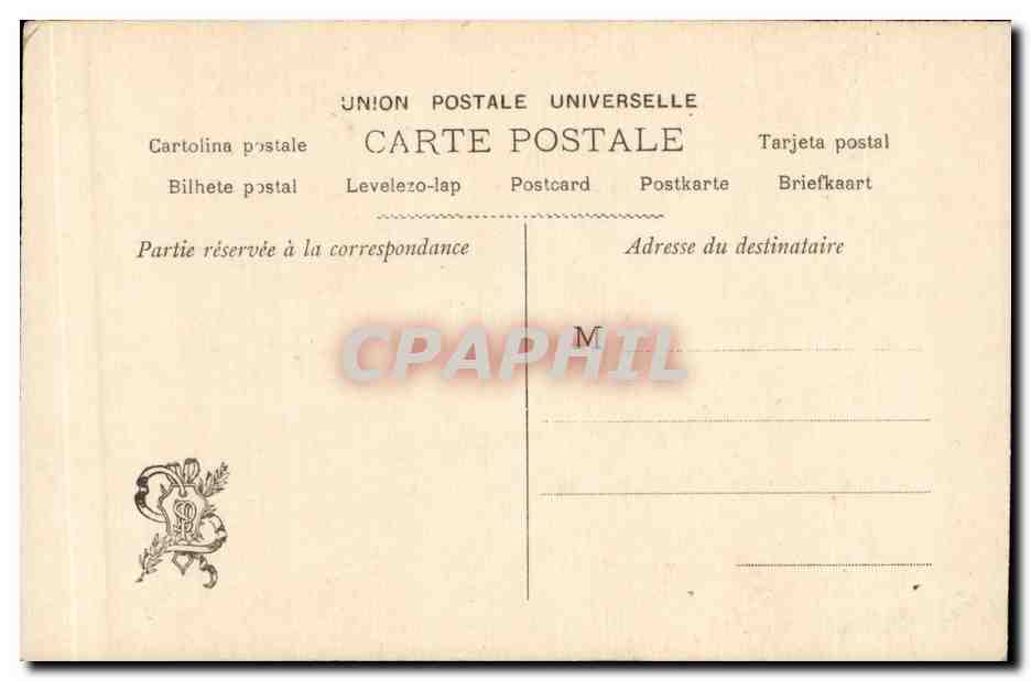 CPA Fantaisie H d'Etienne Jeune femme a sa toilette — Verso