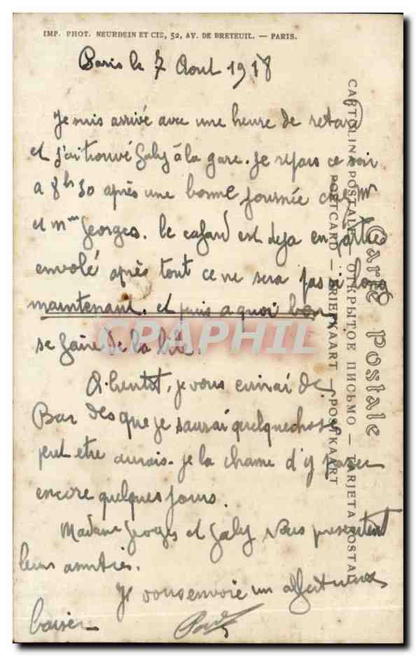 Cheval blanc et soldat couché — J. Rouffet — Salons de Paris — Verso