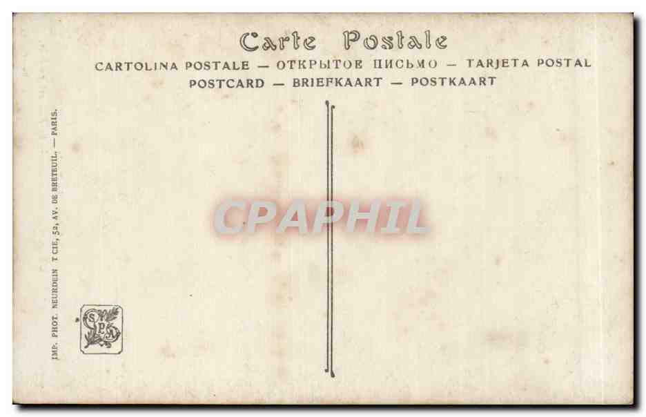 CPA Fantaisie Salons de Paris Demont Breton Le fils est au loin — Rückseite