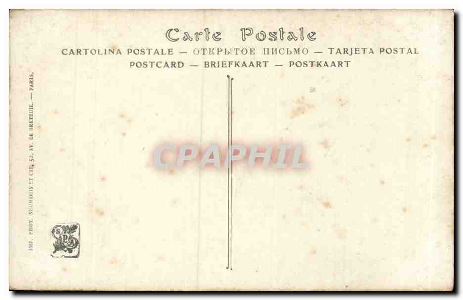 CPA Fantaisie Salons de Paris Mme Therese Emile olivier Aigle et Mouton Eagle and sheep — Rückseite