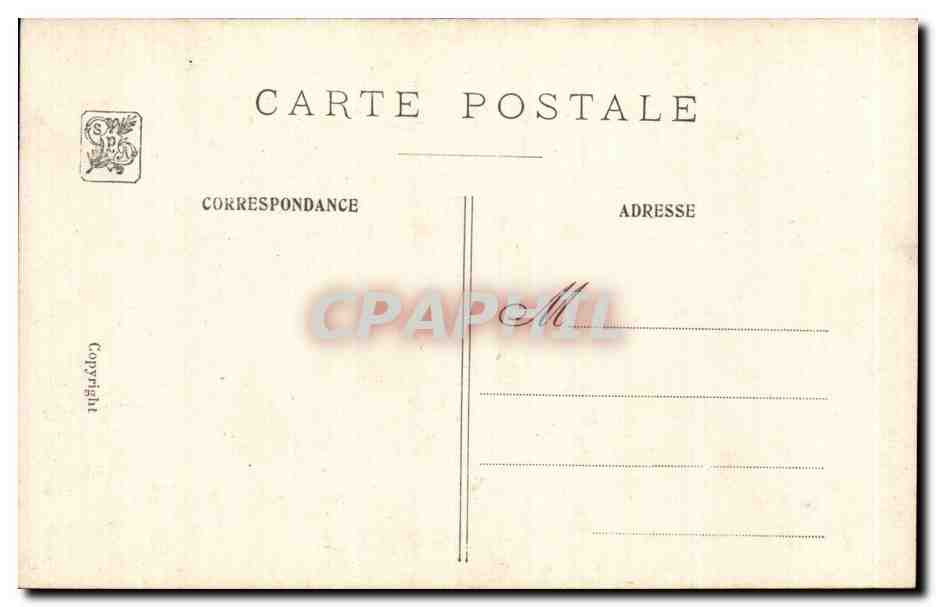 CPA Fantaisie Tattegrain Les filets coles Bateau — Rückseite