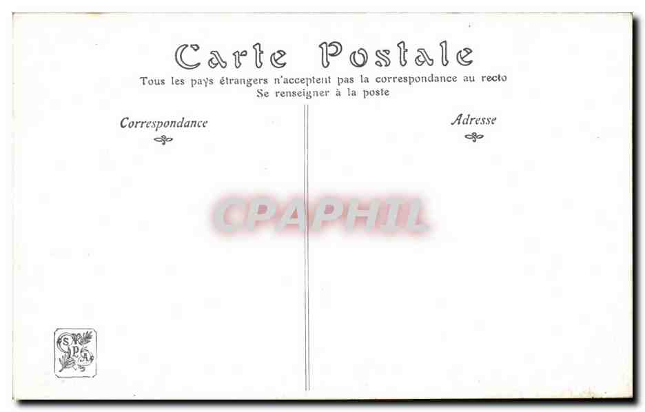 CPA Fantaisie Salon 1908 Gens de mer par Henri Callot — Verso