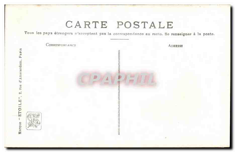 CPA Fantaisie Salon 1908 Avy Le miroir — Rückseite