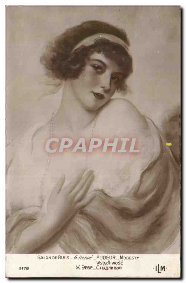 CPA Fantaisie Salon de Paris Herve Pudeur