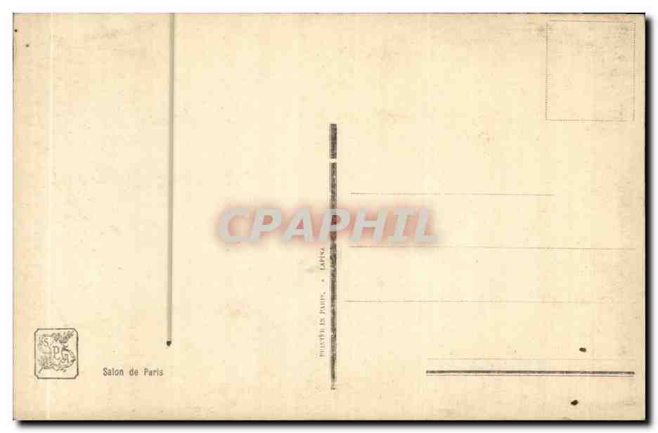 CPA Fantaisie Salon de Paris Herve Pudeur — Verso