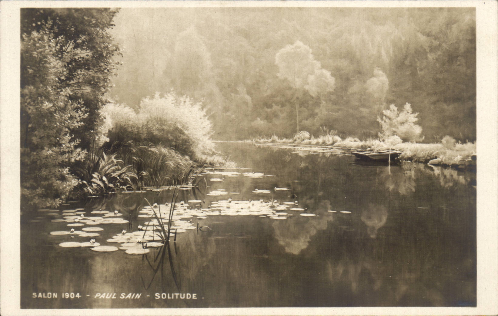 CPA Fantaisie Salon 1904 Paul Sain Solitude