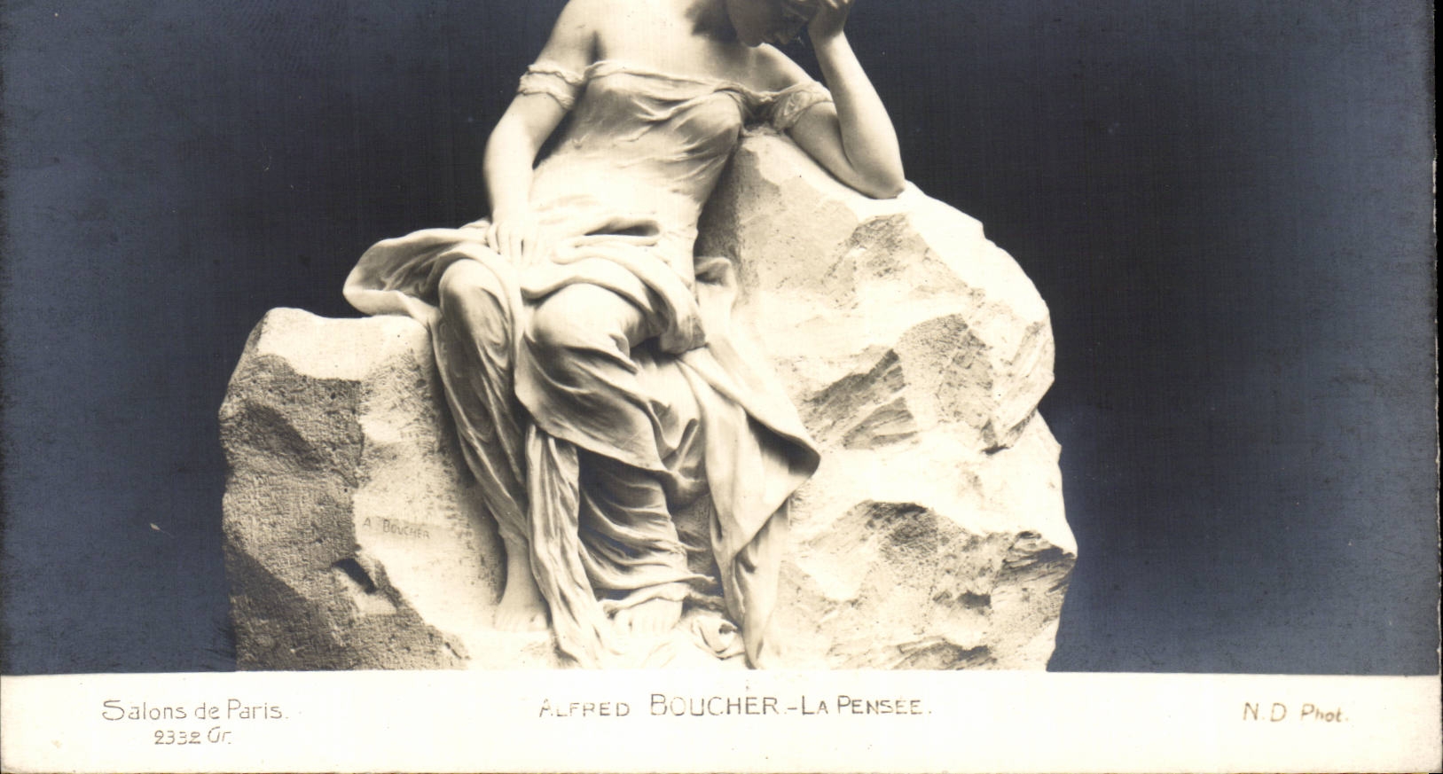 La Pensee — sculpture d'Alfred Boucher — Salons de Paris, n°2332 Gr