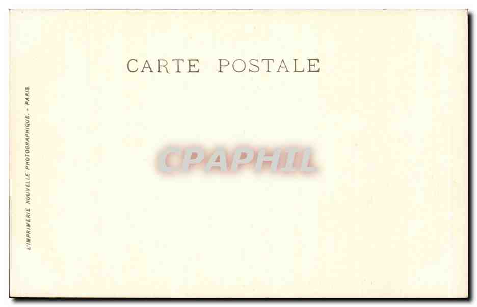 CPA Fantaisie Salon de 1904 Jour de marche Espagne Donkey Mule — Verso