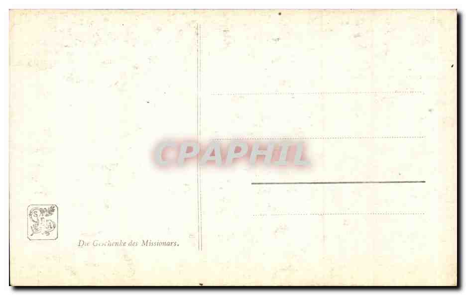 CPA Fantaisie Salon de Paris 1910 Marais Milton V Les cadeaux du missionnaire — Rückseite