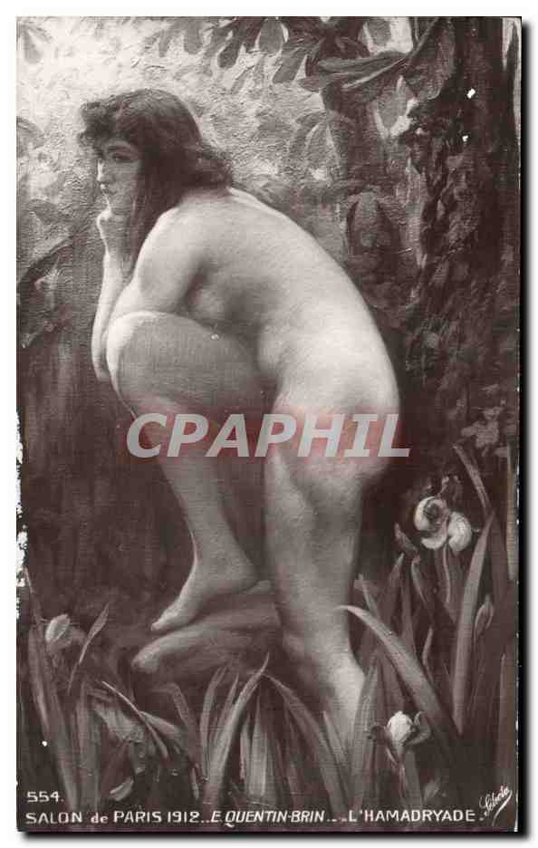 CPA Fantaisie Paris Salons de 1912 Quentin Brin L'Hamadryade