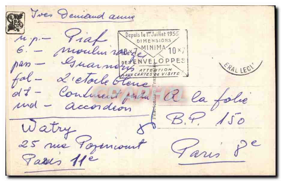 CPA Fantaisie Salon de Paris Perrault Harry La mort de l'aigle Eagle — Verso