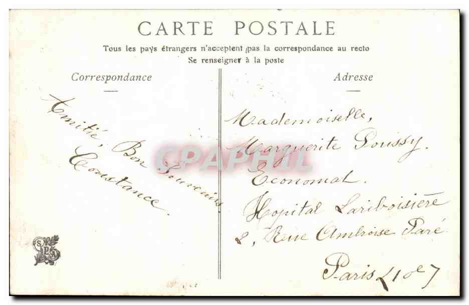CPA Fantaisie Salon de 1906 Retour des pecheurs par E Debon Peche — Rückseite