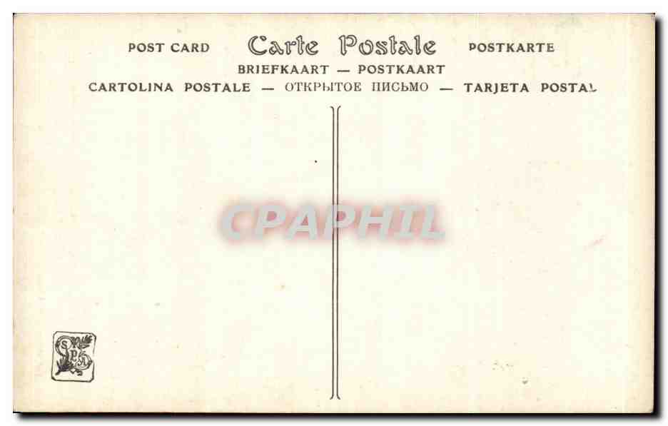 CPA Fantaisie Salon de 1912 Paul Schaan Vieux celibataire — Verso