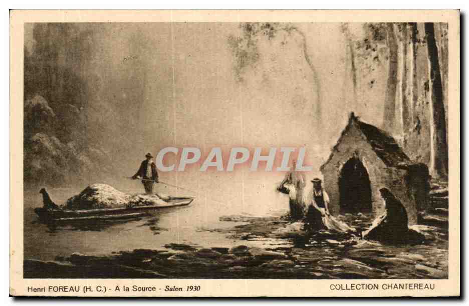 CPA Fantaisie Foreau A la source Salon 1930 Chantereau