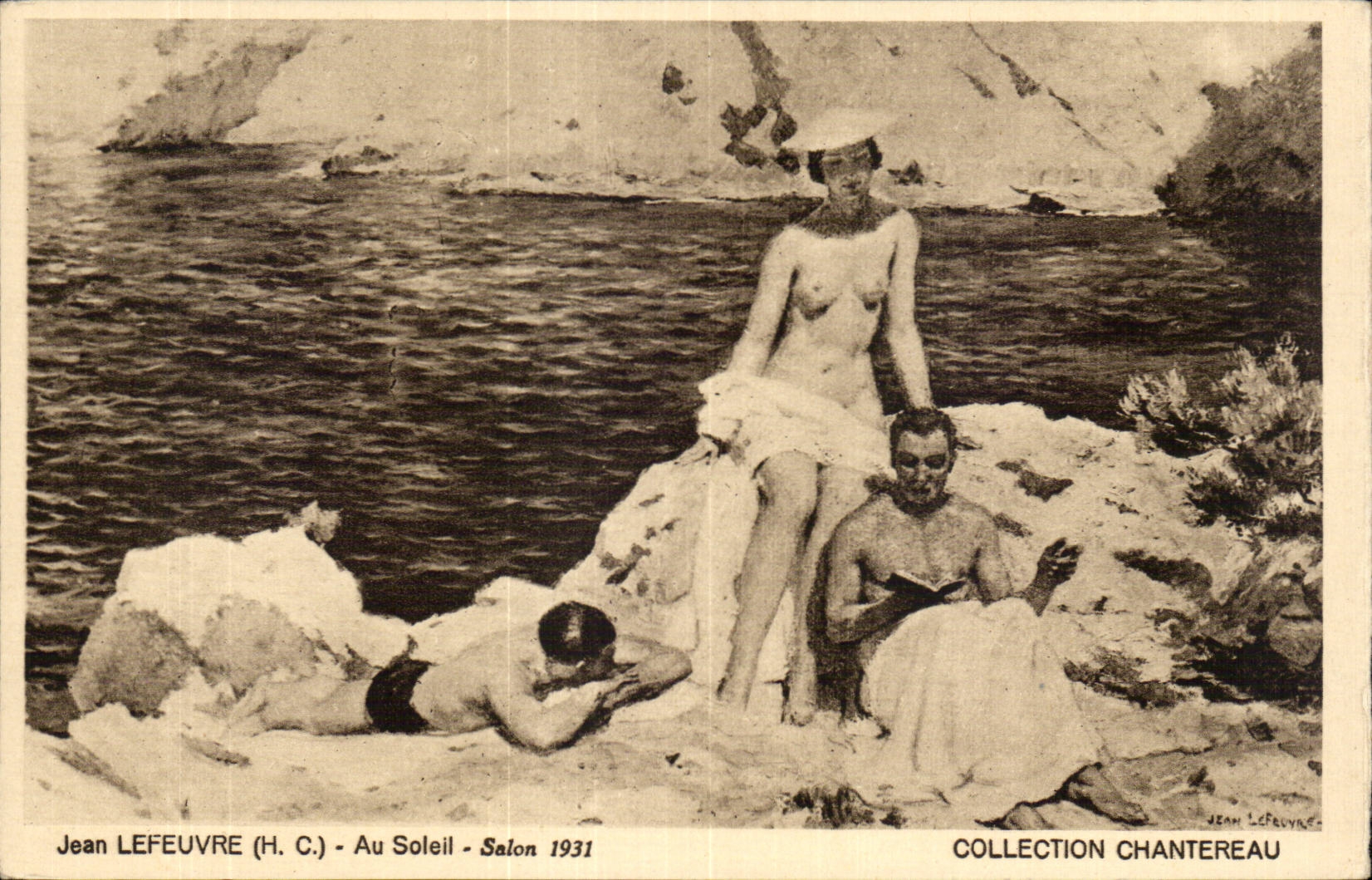 CPA Fantaisie Lefeuvre Au soleil Salon 1931 Chantereau