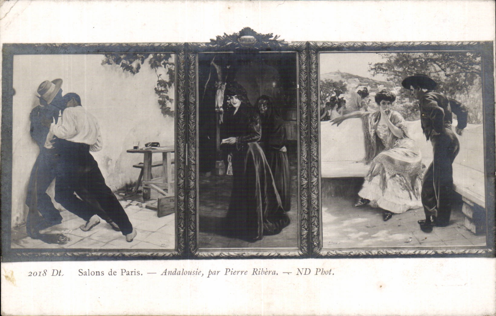 CPA Fantaisie Salons de Paris Andalousie par Pierre Ribera