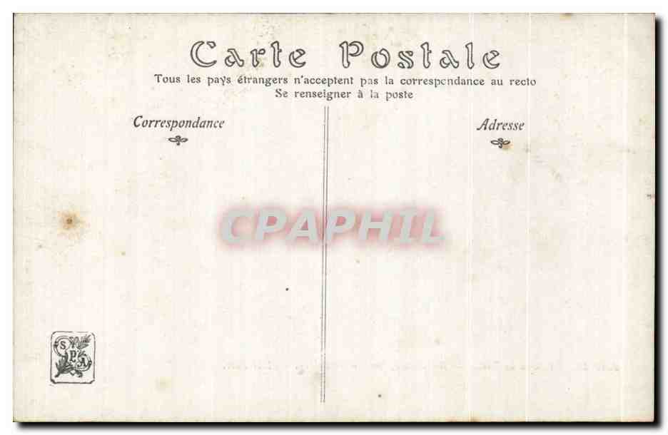 CPA Fantaisie Salons de Paris Andalousie par Pierre Ribera — Verso