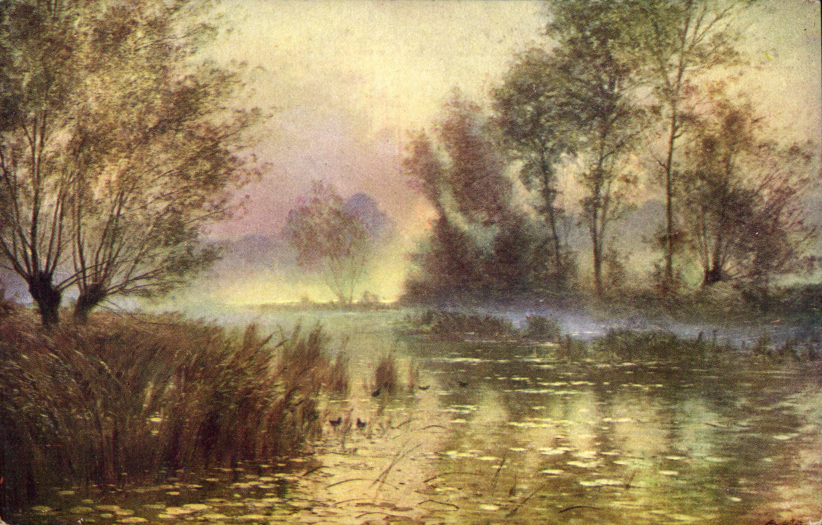 CPA Fantaisie Salon de Paris Rigolot Brume et soleil
