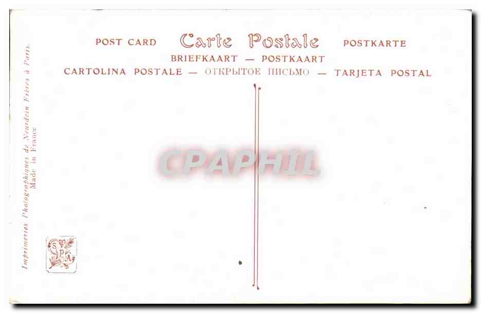 CPA Fantaisie Premier nuage Tanquerey Salon de Paris — Verso