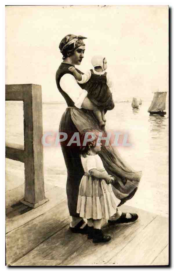 CPA Fantaisie Salons de Paris Marguerite Pillini L'attente