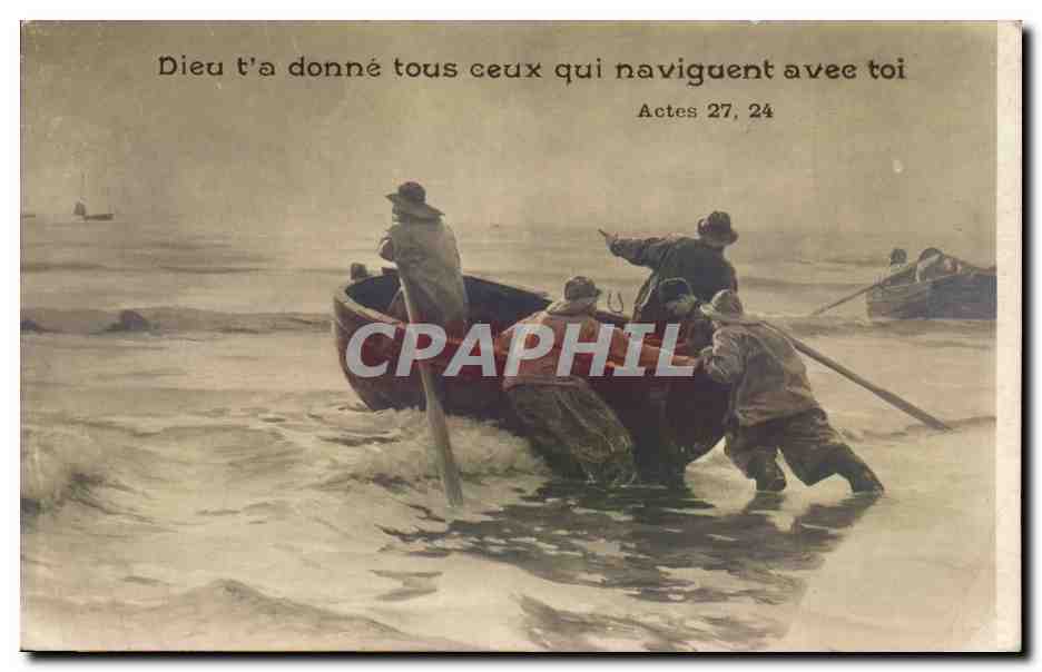 CPA Fantaisie Salon de Paris Charles Roussel L'appareillage Marin