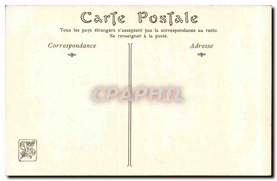 CPA Fantaisie Salon de 1905 Dans la tranchee Militaria Campagne de 1870 par Marcel Thibault — Back