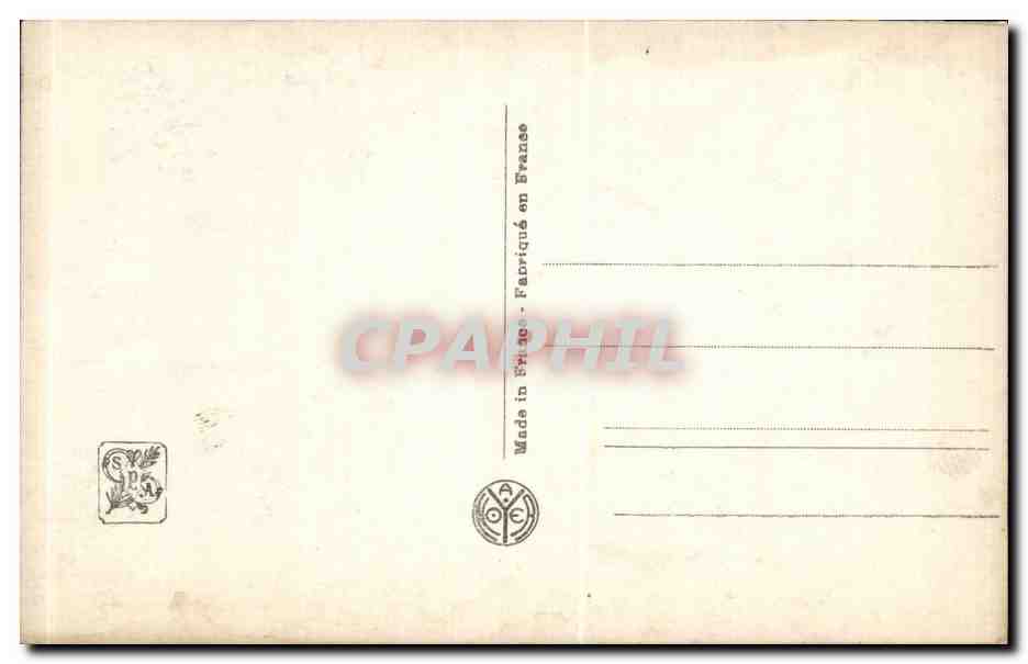 CPA Fantaisie Salon de Paris Dorree apres le dejeuner Septembre — Verso