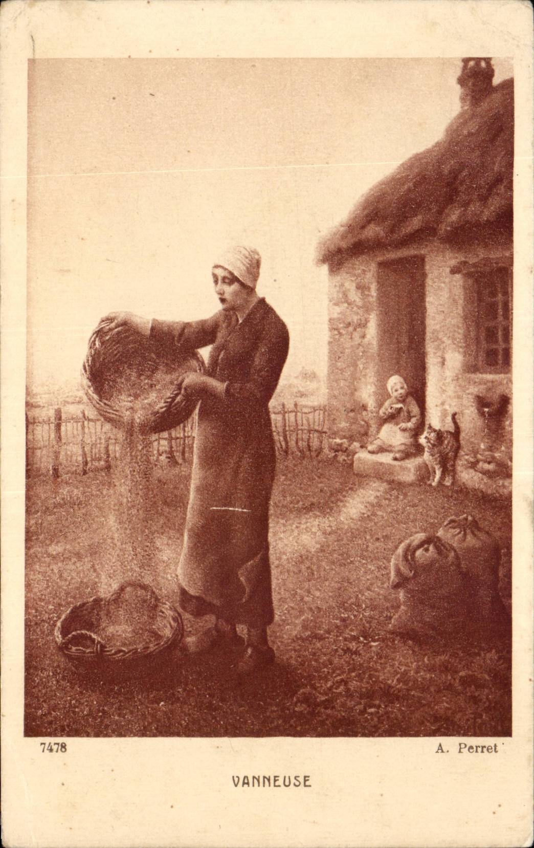 CPA Fantaisie Vanneuse Folklore