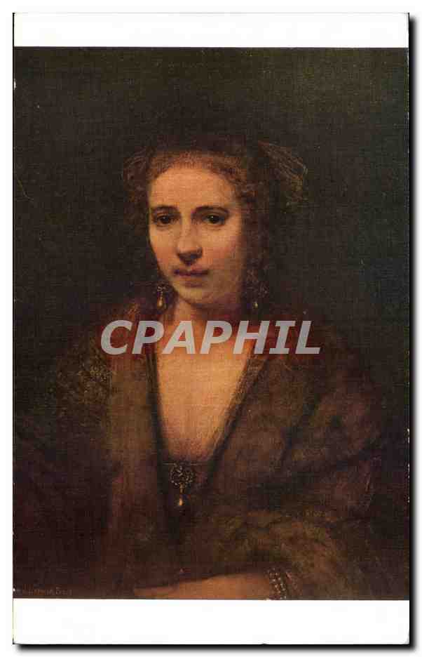 CPA Fantaisie Rembrandt Portrait de Hendrickje Stoffels