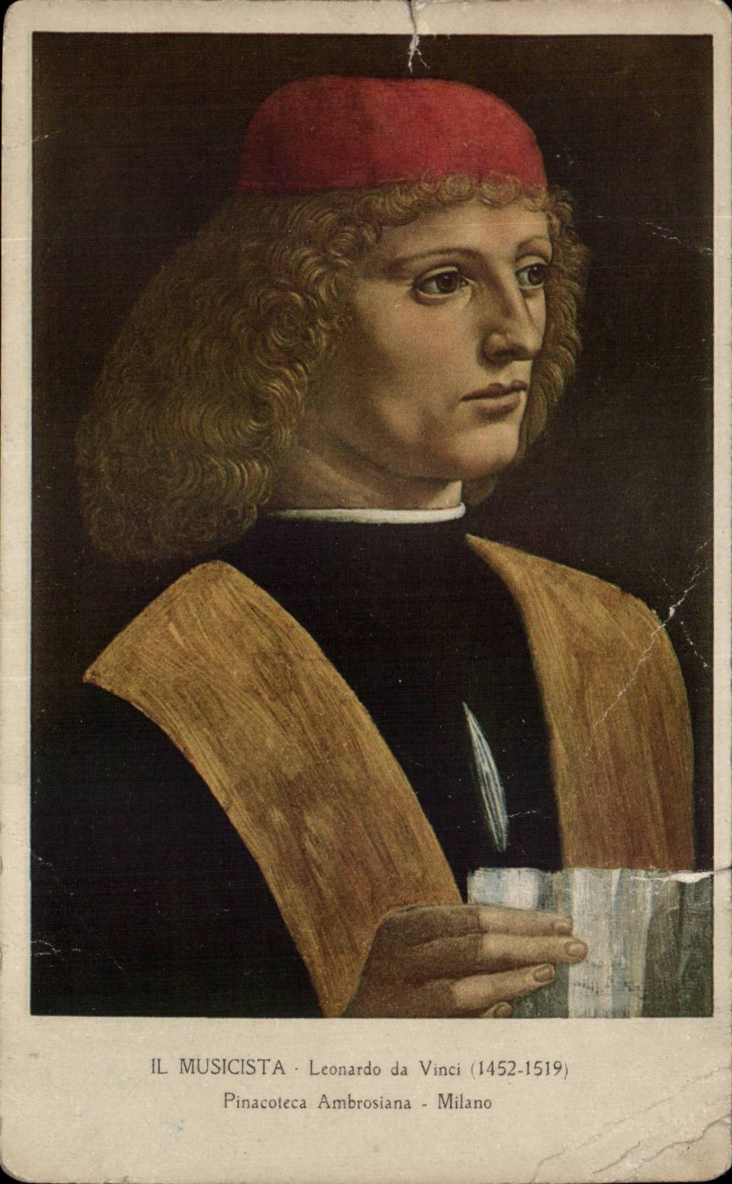Le Musiciste — Leonardo da Vinci (1452-1519) — Pinacoteca Ambrosiana - Milano