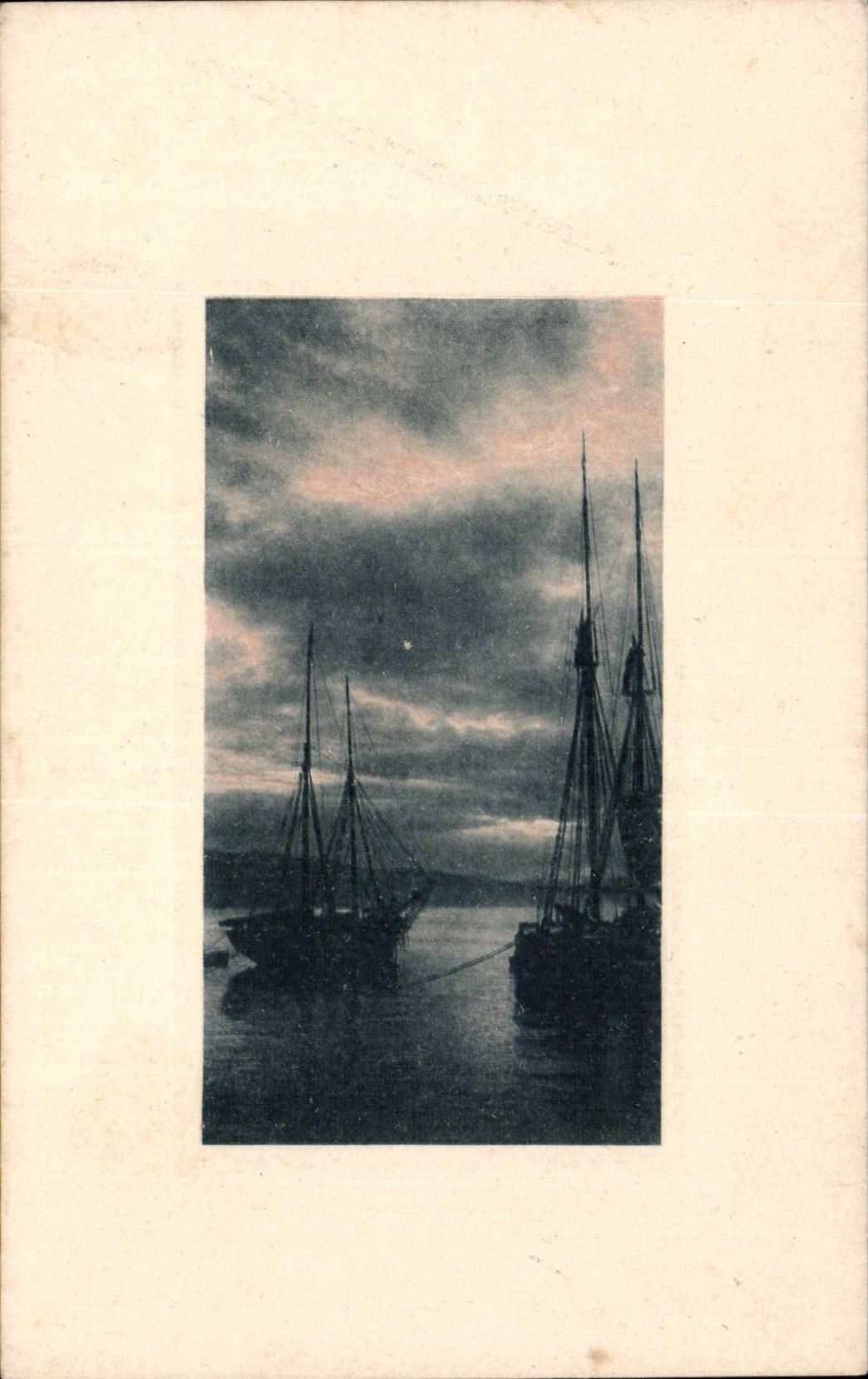 CPA Fantaisie Paysage de marine