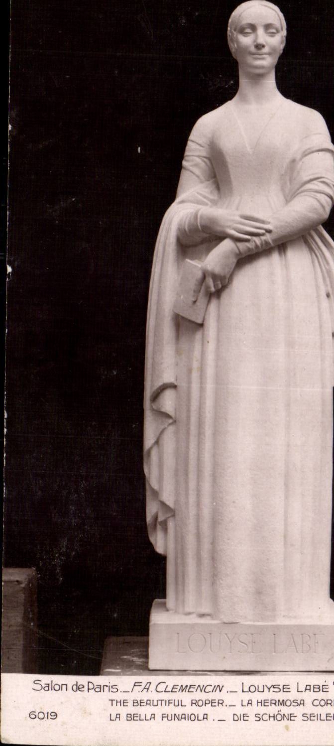 Statue de Louise Labé — Salon de Paris — F.A. Clemencin, n°6019