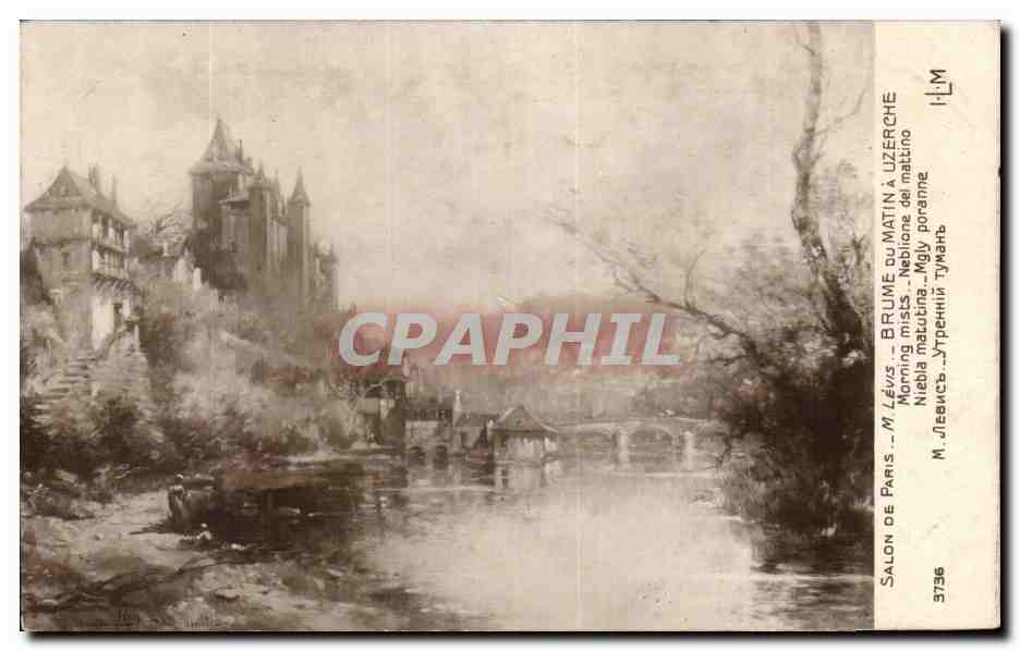 CPA Fantaisie Salon de Paris Levis Brume du matin a Uzerche 