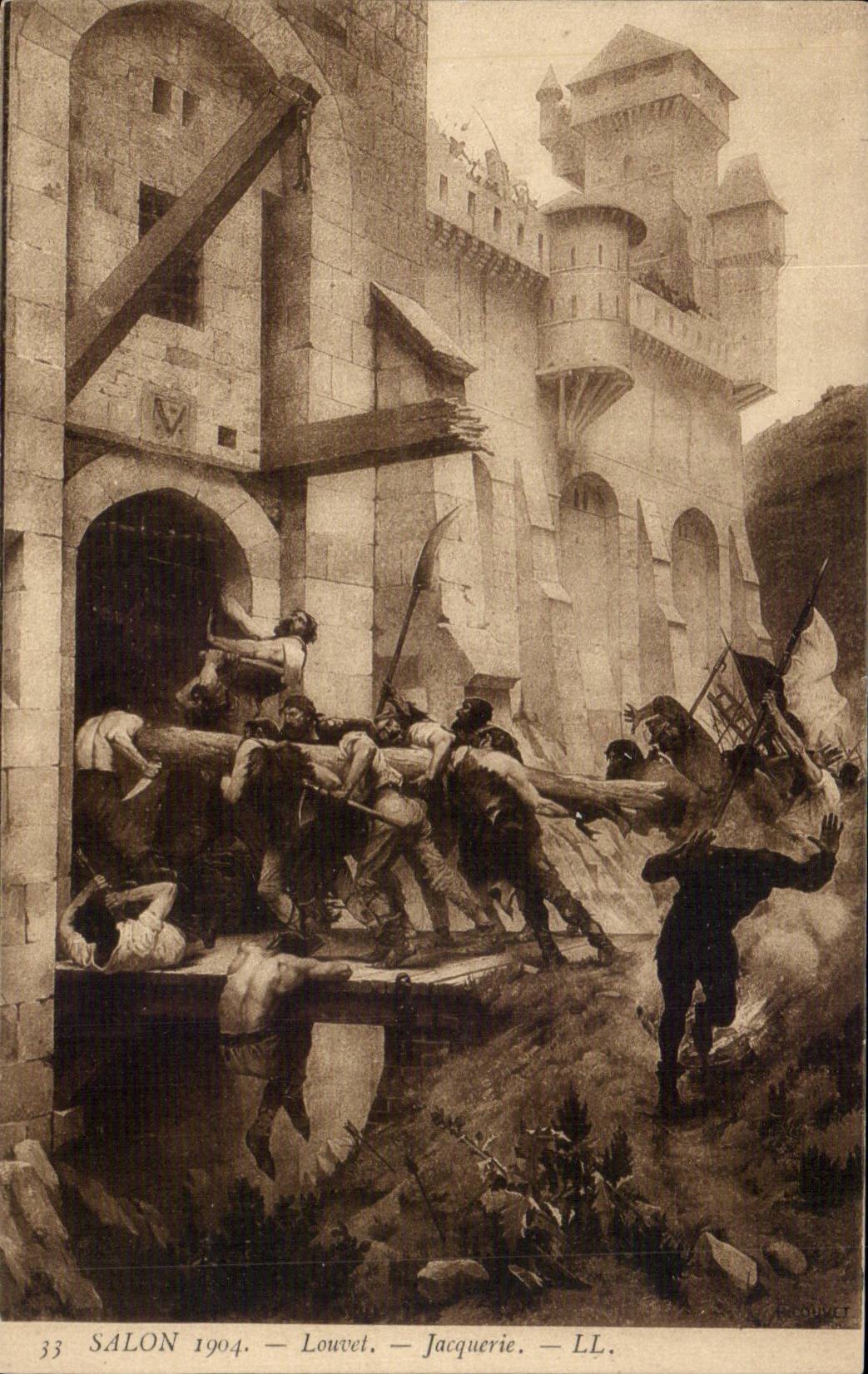 CPA Fantaisie Salon 1904 Louvet Jacquerie